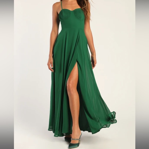 Lulus Dresses Nwt Lulus Gown Green Xl Poshmark